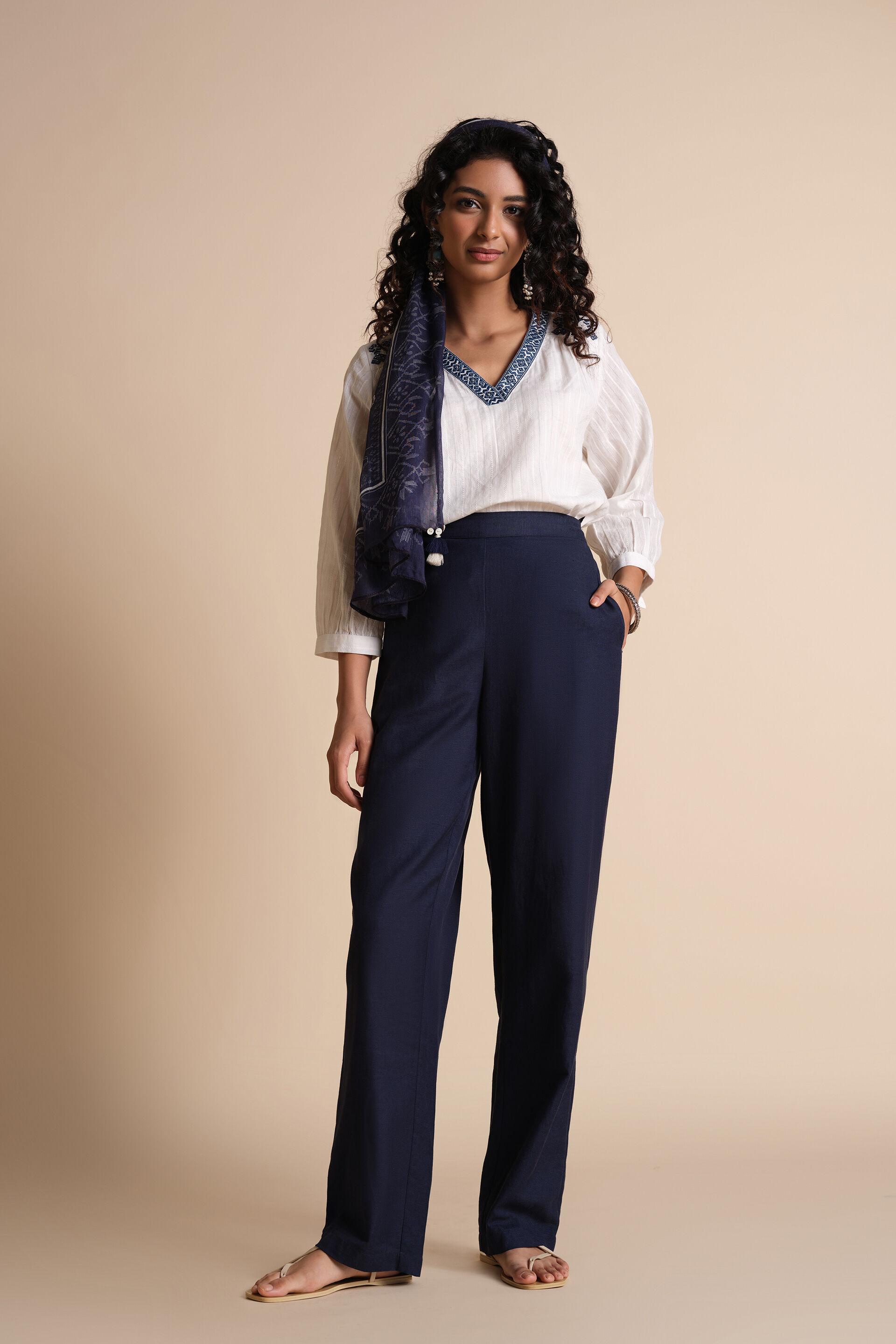 Dheemi Shaam Top, White, image 4